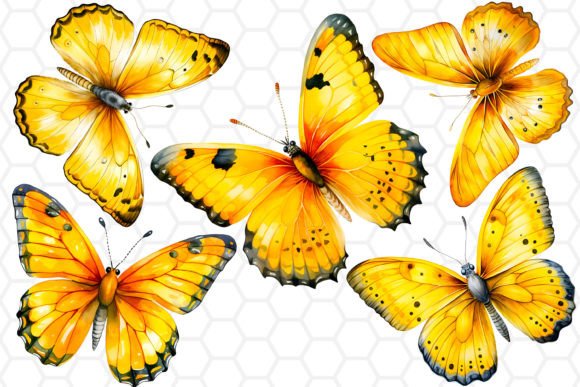 h1>Yellow Watercolor Butterfly Clipart PNG for Brand Storytelling and Marketing Visuals