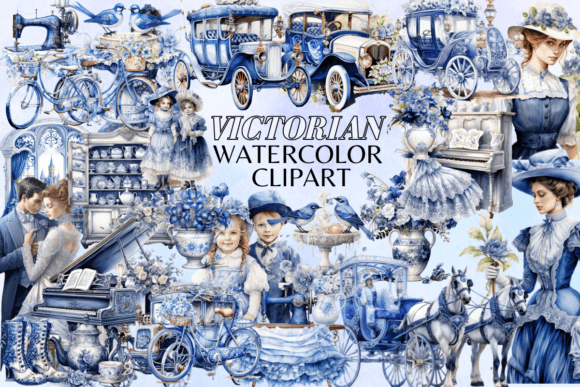h1Watercolor Victorian Clipart for Etsy & Print-on-Demand Sellers/h1