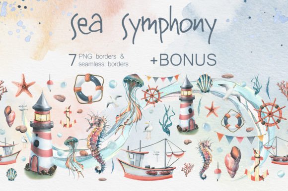 How Nautical Underwater Watercolor Borders Elevate Branding and Marketing Visuals