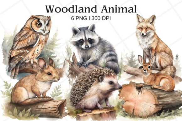 Little Woodland Animal Watercolor Illustrations Review