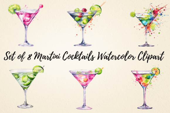 Martini Cocktail Watercolor Clipart: A Visual Designer’s Real-Use Review for Bloggers & Publishers