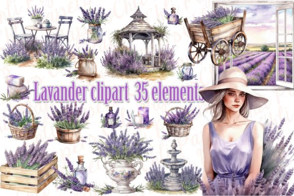 Soft Elegance: Evaluating Lavender Clipart & Watercolor Lavender PNG for Real Design Projects
