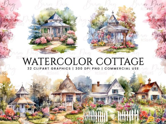 Watercolor Cottage Illustrations: A Crafter's Review