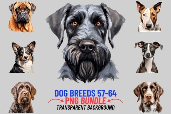 Watercolor Dog Breeds Sublimation 57-64: A Fresh Editorial Illustration for Bloggers & Digital Publishers