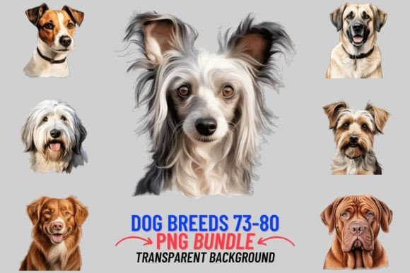 Watercolor Dog Breeds Sublimation 73-80: A Visual Designer’s Take for Content Creators