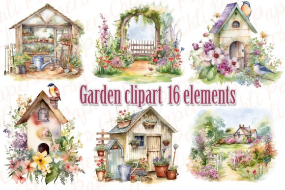 Watercolor Garden Clipart: A Summer Embroidery Review